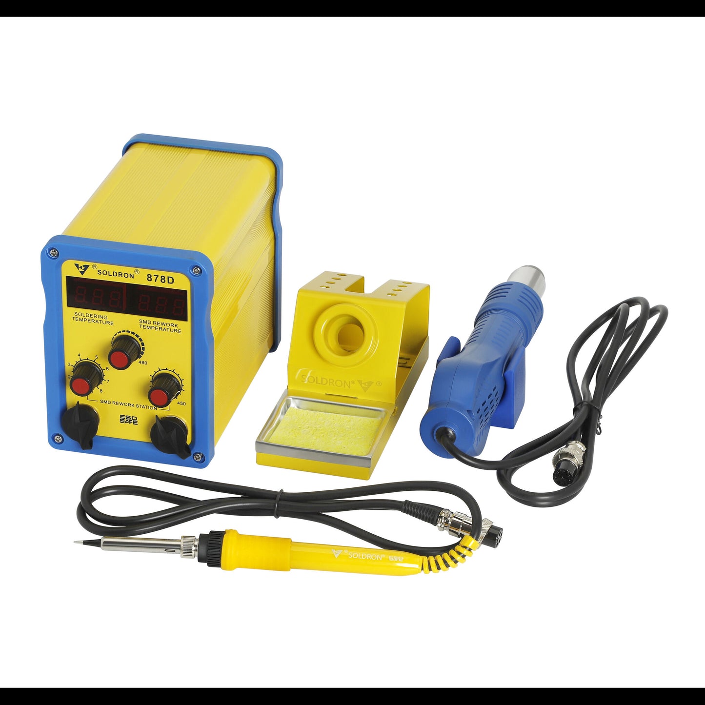 Soldron 878D 2-in-1 Hot Air and Soldering Station