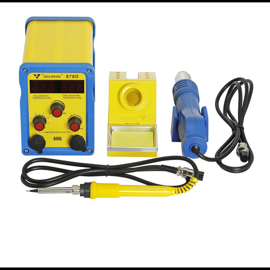Soldron 878D 2-in-1 Hot Air and Soldering Station