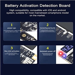 BA27 Battery Activation Detection Board 4.2V Regulated Output Real-time Output Voltage and Current Positive Negative Anodes Au atic Identification Compatible with iOS Android System