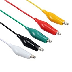Double Ended Crocodile Clips Cable Alligator Clips Wire Testing, Multi