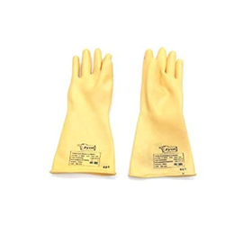 Jyot Electrical Rubber Insulating Seamless Hand Safety Gloves-Pack of 1