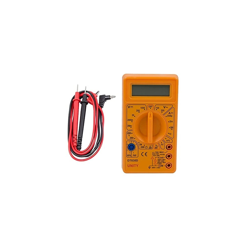Digital Multimeter DT-830D LCD Display Digital Multi-meter (Yellow Color)