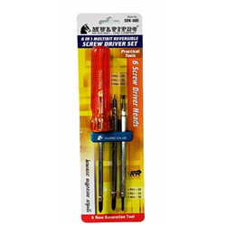 Multitec 6 in 1 MULTI BIT REVERSIBLE SCREWDRIVER SET