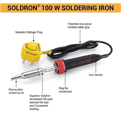 Soldron 100W Plug Variable Wattage Soldering Iron