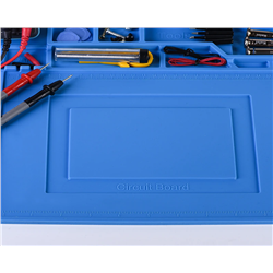 SOLDRON ESD Heat Insulation Soldering Working Mat Silicone Pad High Temperature Resistance Welding Working Mat with Magnet