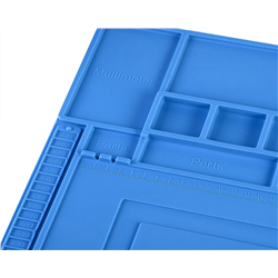 SOLDRON ESD Heat Insulation Soldering Working Mat Silicone Pad High Temperature Resistance Welding Working Mat with Magnet