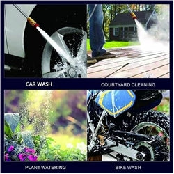 Wireless High Pressure Washer for Car Washing 48V Rechargeable Electric Pressure Washer Gun Machine Tool for Bike, Cleaning, Gardening with Adjustable 3 in 1 Nozzle and 5M Hose Pipe